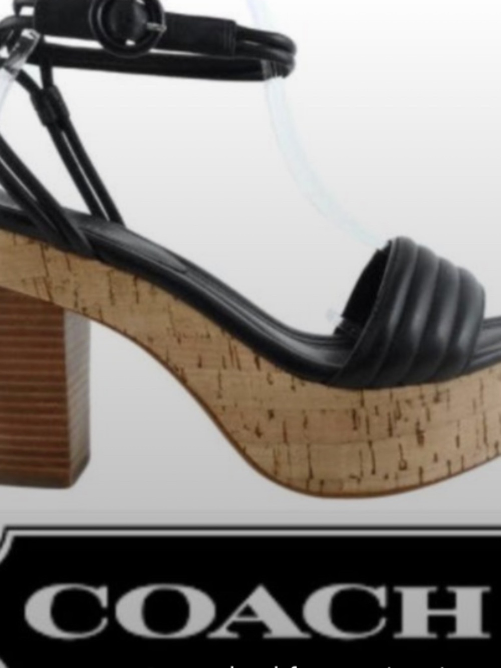 Coach Cork Jasleen Platform Heels 7